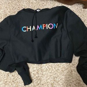 Champion crop hoodie